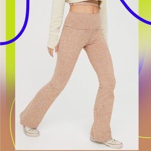 Aerie Light Brown Heathered Leggings